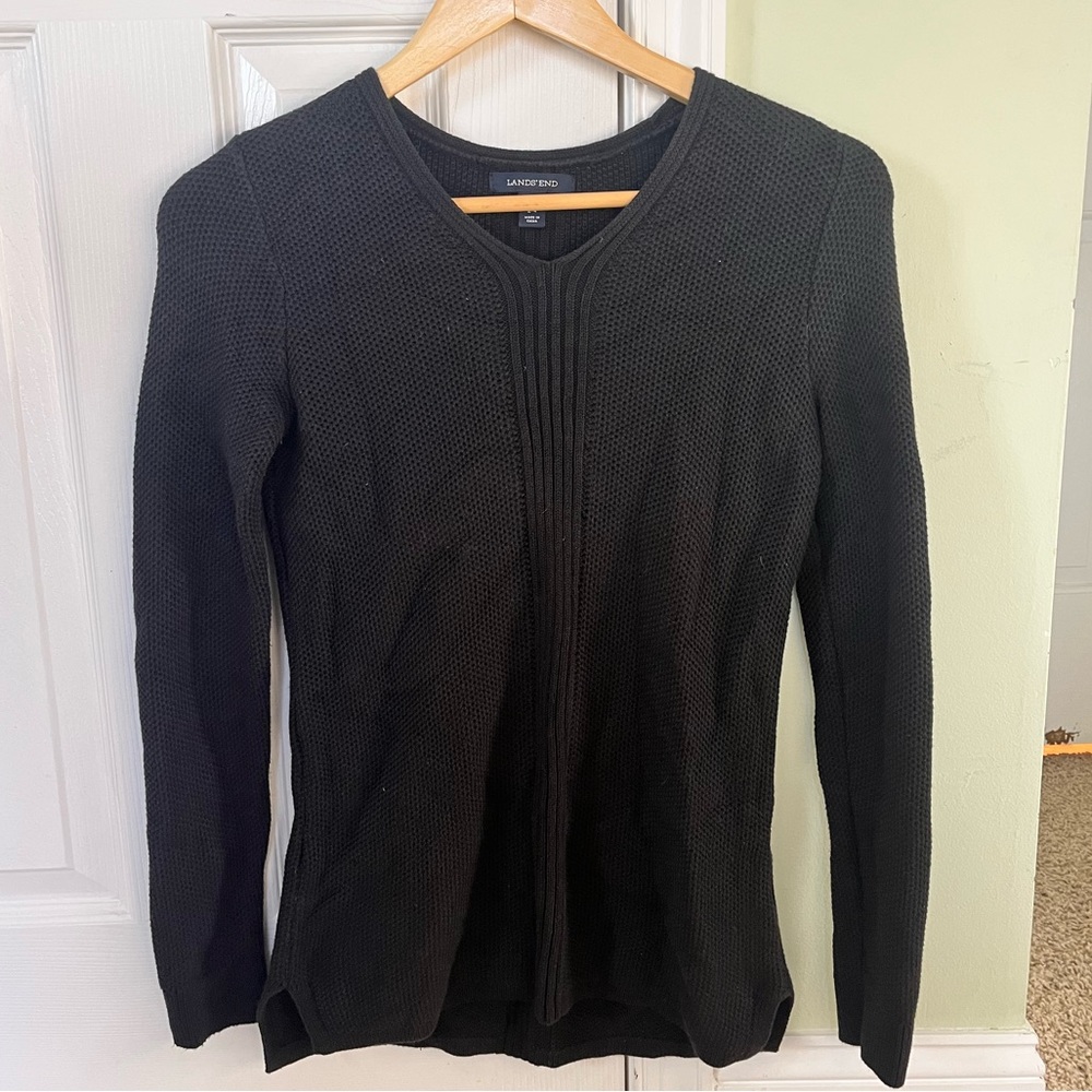 Women’s Black Lands End Sweater
